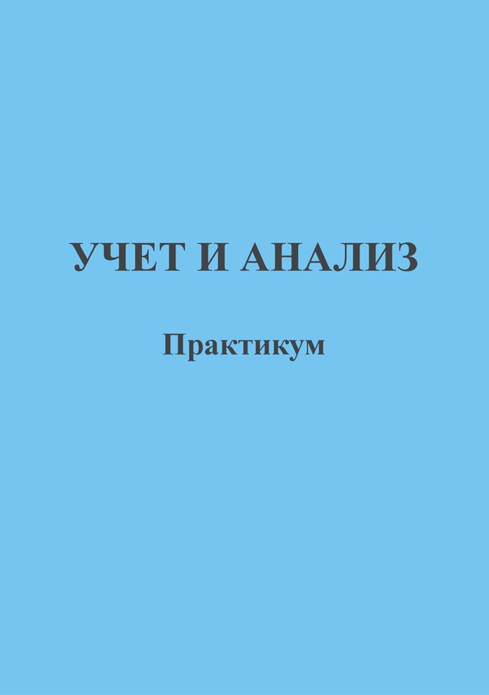 Учет и анализ, практикум